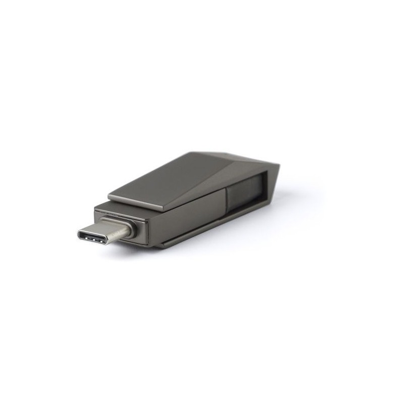 Clé USB 64 Go Personnalisée Twist 3.0 - Dorian Matières : alliage de zinc Couleurs : argenté goodies publicitaire événementiel