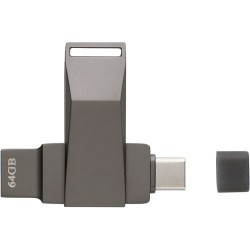 Clé USB 64 Go Personnalisée Twist 3.0 - Dorian Matières : alliage de zinc Couleurs : argenté livraison express 24h 48h