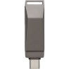 Clé USB 64 Go Personnalisée Twist 3.0 - Dorian Matières : alliage de zinc Couleurs : argenté cadeau collaborateur premium