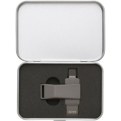 Clé USB 64 Go Personnalisée Twist 3.0 - Dorian Matières : alliage de zinc Couleurs : gun impression haute définition