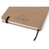 Carnet A5 élégant en cuir recyclé - Gianna Matières : caoutchouc Couleurs : brun accessoire événementiel unique