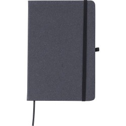 Carnet A5 élégant en cuir recyclé - Gianna Matières : caoutchouc Couleurs : brun 2