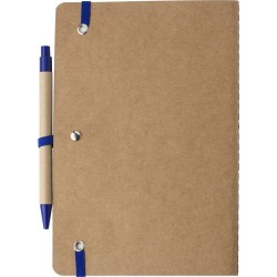 Carnet A5 Éco-responsable en Carton Recyclé Personnalisé - Theodore Matières : caoutchouc Couleurs : noir personnalisation rapid