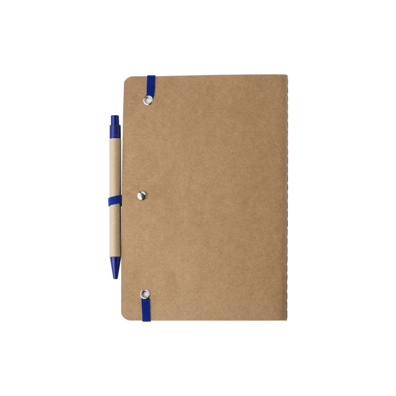 Carnet A5 Éco-responsable en Carton Recyclé Personnalisé - Theodore Matières : caoutchouc Couleurs : noir personnalisation rapid