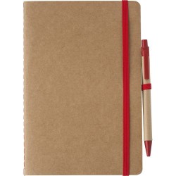 Carnet A5 Éco-responsable en Carton Recyclé Personnalisé - Theodore Matières : caoutchouc Couleurs : noir 2