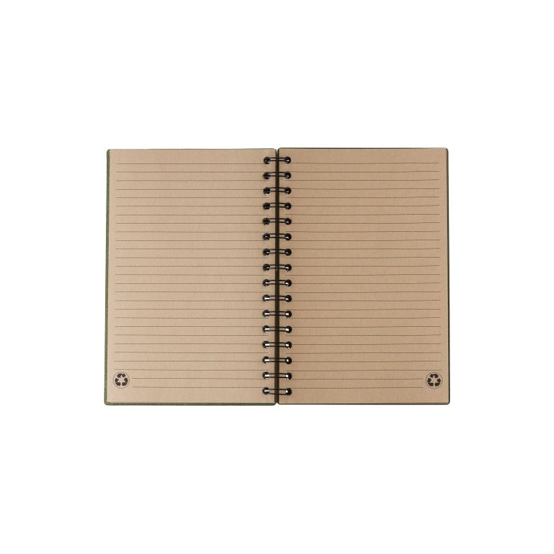 Carnet à spirale recyclé Caleb - Éco-responsabilité avec style