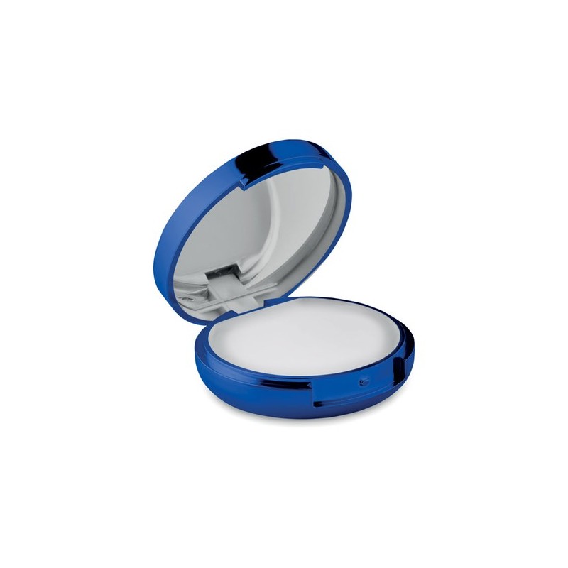 Baume à lèvres miroir personnalisé avec protection SPF10 - DUO MIRROR Couleurs : bleu