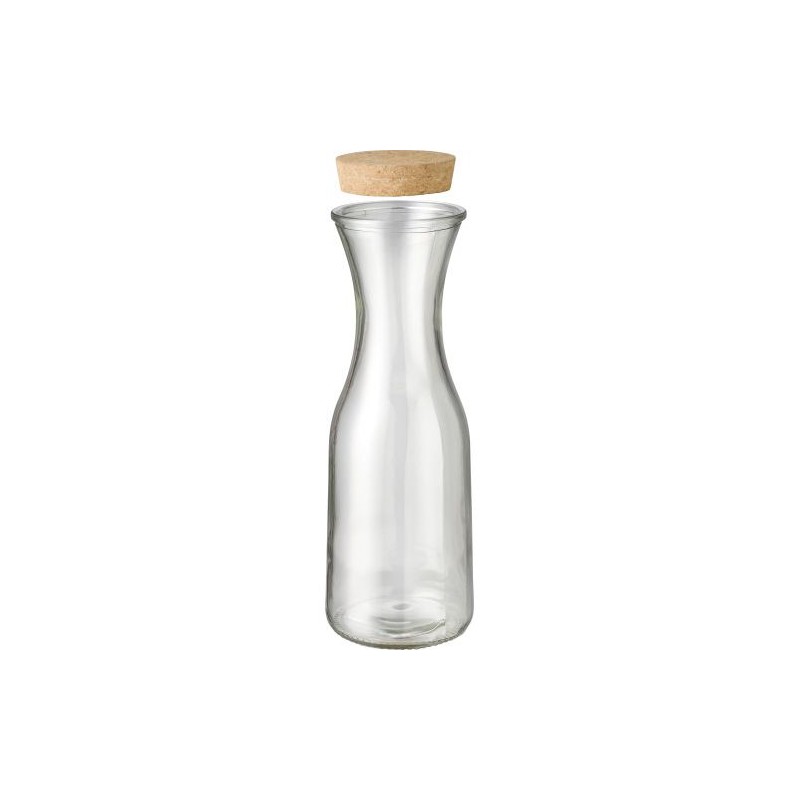Carafe  en verre recyclé de 1 000 ml - Rowena Matières : liège Couleurs : translucide goodies publicitaire événementiel
