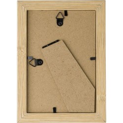 Cadre photo personnalisé en bambou - Lawson Matières : fer Couleurs : brun cadeau entreprise pas cher