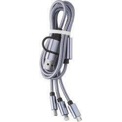 Câble de charge personnalisé indispensable - Leif pas cher Matières : métal Couleurs : argenté