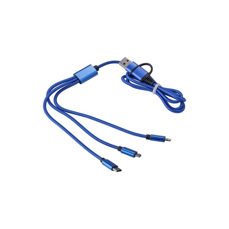 Câble de charge personnalisé indispensable - Leif pas cher Matières : métal Couleurs : argenté livraison express 24h 48h