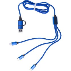 Câble de charge personnalisé indispensable - Leif pas cher Matières : métal Couleurs : argenté personnalisation rapide en France
