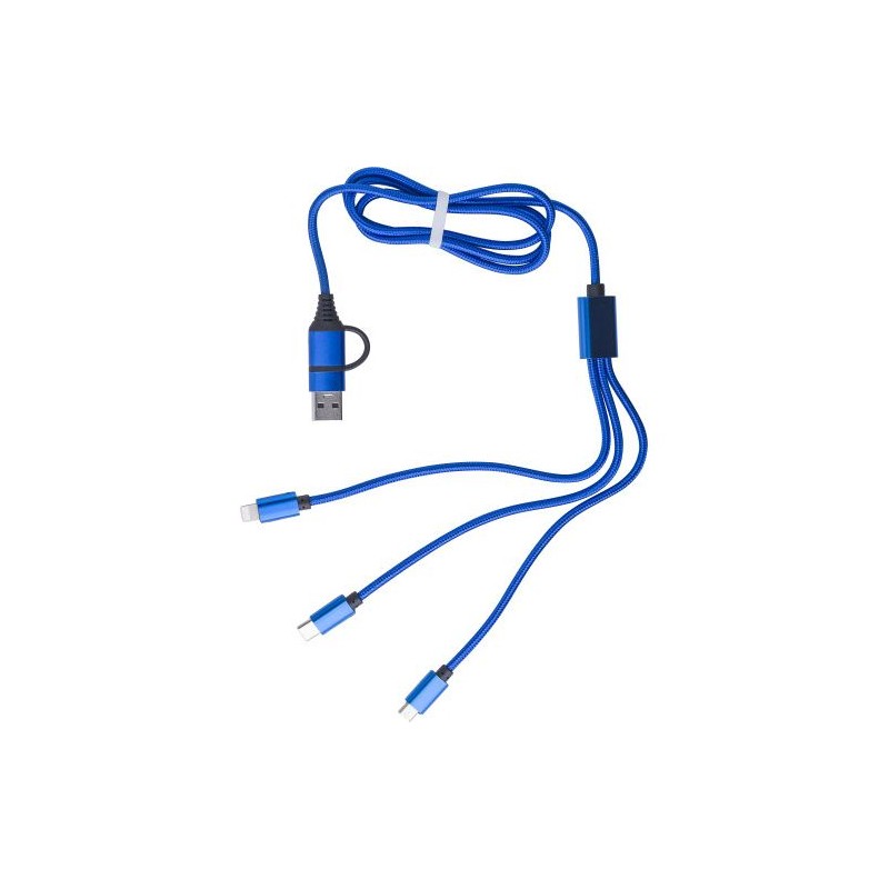Câble de charge personnalisé indispensable - Leif pas cher Matières : métal Couleurs : rouge accessoire événementiel unique