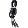 Câble de charge personnalisé indispensable - Leif pas cher Matières : métal Couleurs : noir personnalisable avec votre logo