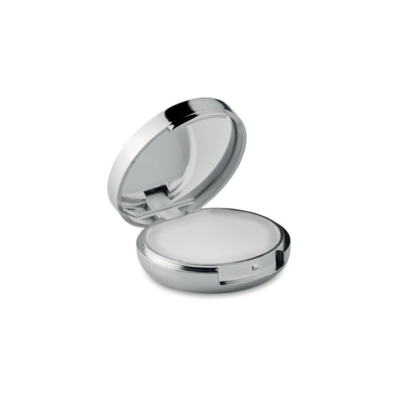 Baume à lèvres miroir personnalisé avec protection SPF10 - DUO MIRROR Couleurs : argenté brillant goodies publicitaire événement