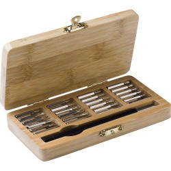 Boîte à outils  dans un étui en bambou Willow Matières : bambou Couleurs : brun 2