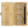 Boîte à outils  dans un étui en bambou Willow Matières : bambou Couleurs : brun cadeau entreprise pas cher