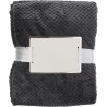 Plaid polaire gaufré en flanelle de polyester personnalisable Nikolaï Matières : polyester Couleurs : gris goodies publicitaire 