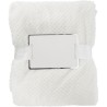 Plaid polaire gaufré en flanelle de polyester personnalisable Nikolaï Matières : polyester Couleurs : beige cadeau entreprise pa