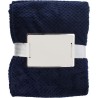 Plaid polaire gaufré en flanelle de polyester personnalisable Nikolaï Matières : polyester Couleurs : beige marquage laser ultra