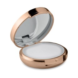 Baume à lèvres miroir personnalisé avec protection SPF10 - DUO MIRROR Couleurs : champagne cadeau entreprise pas cher
