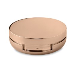 Baume à lèvres miroir personnalisé avec protection SPF10 - DUO MIRROR Couleurs : champagne marquage laser ultra précis
