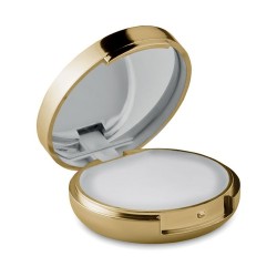 Baume à lèvres miroir personnalisé avec protection SPF10 - DUO MIRROR Couleurs : doré personnalisable avec votre logo