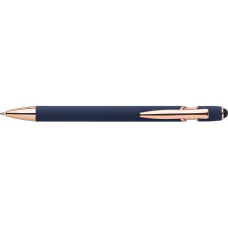 Stylo bille personnalisable en aluminium - Anthony Matières : acier Couleurs : bleu marine