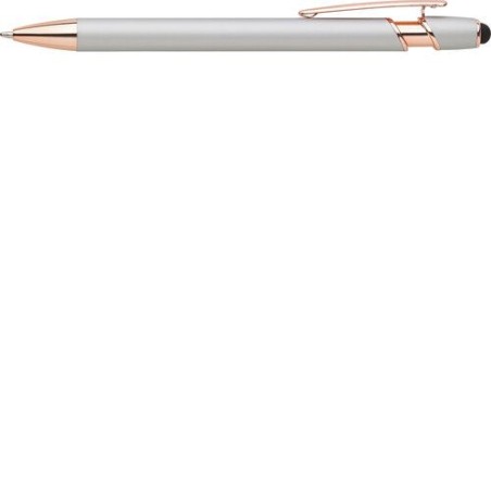 Stylo bille personnalisable en aluminium - Anthony Matières : acier Couleurs : bleu marine accessoire événementiel unique