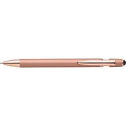 Stylo bille personnalisable en aluminium - Anthony Matières : acier Couleurs : or rose cadeau entreprise pas cher