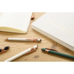 Stylo bille personnalisable en aluminium - Anthony Matières : acier Couleurs : noir goodies publicitaire durable