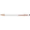 Stylo bille personnalisable en aluminium - Anthony Matières : acier Couleurs : blanc cadeau entreprise pas cher
