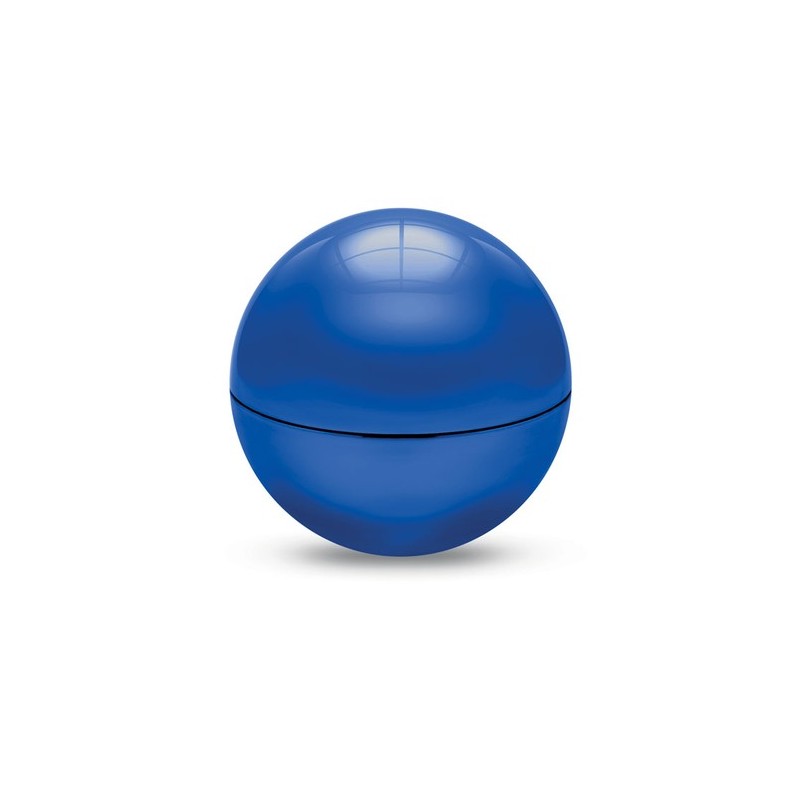 Boule baume à lèvres personnalisé Beauté et Protection UV SOFT Couleurs : bleu impression haute définition