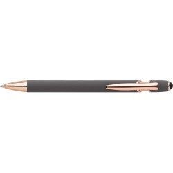 Stylo bille personnalisable en aluminium - Anthony Matières : acier Couleurs : gris cadeau entreprise pas cher