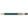 Stylo bille personnalisable en aluminium - Anthony Matières : acier Couleurs : vert impression haute définition