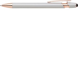 Stylo bille personnalisable en aluminium - Anthony Matières : acier Couleurs : rouge cadeau collaborateur premium
