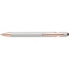 Stylo bille personnalisable en aluminium - Anthony Matières : acier Couleurs : argenté marquage laser ultra précis