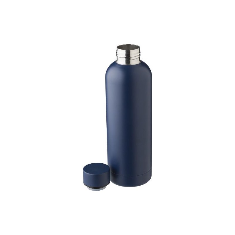 Gourde isotherme  en acier inoxydable recyclé de 500 ml Isaih Matières : acier inoxydable Couleurs : gris goodies publicitaire é