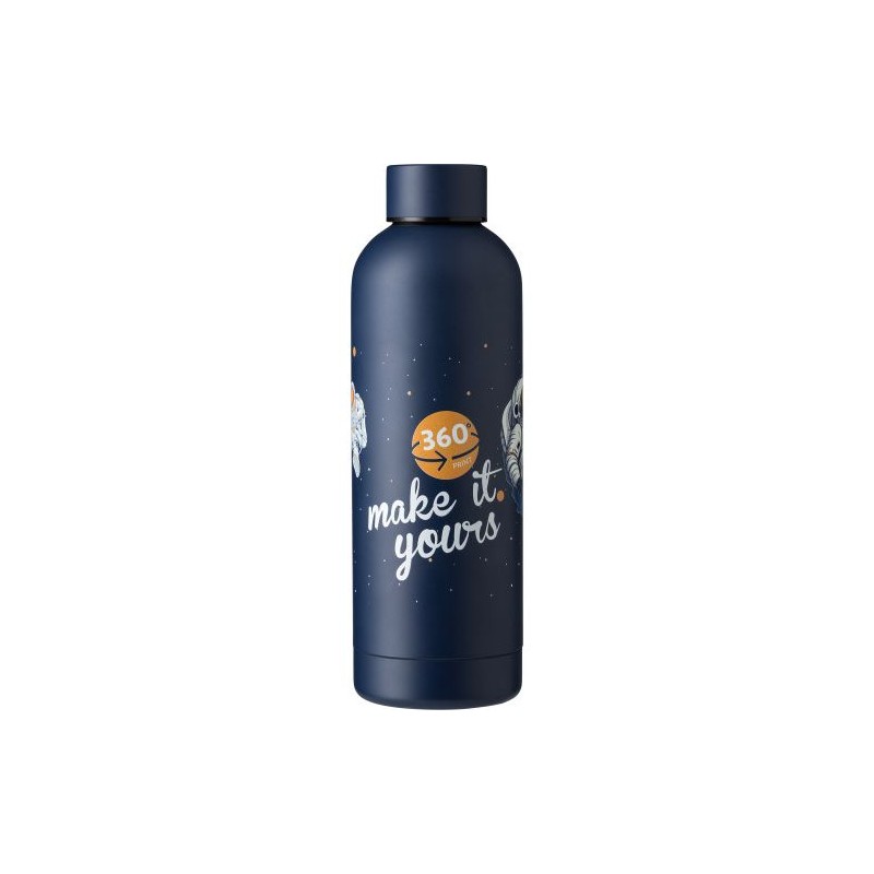 Gourde isotherme  en acier inoxydable recyclé de 500 ml Isaih Matières : acier inoxydable Couleurs : gris accessoire événementie