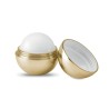 Boule baume à lèvres personnalisé Beauté et Protection UV SOFT Couleurs : doré goodies publicitaire événementiel