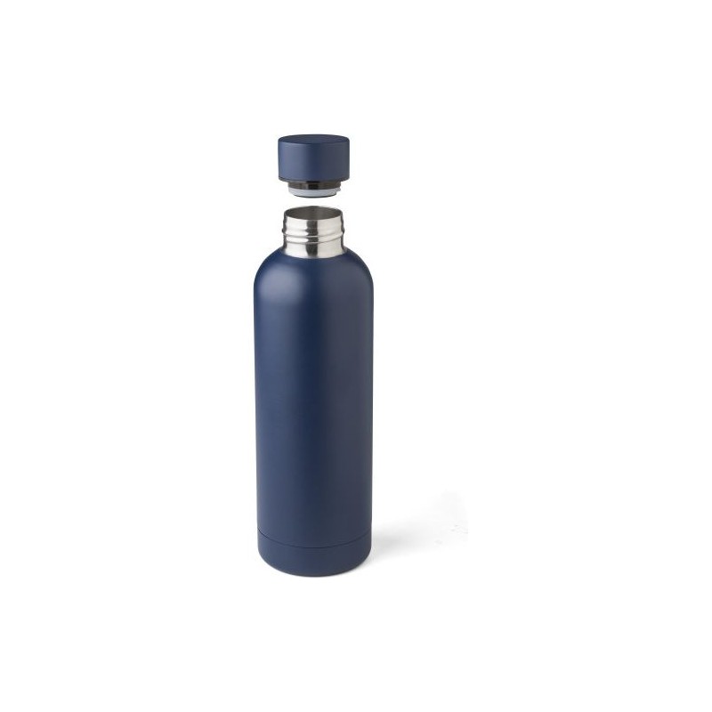 Gourde isotherme  en acier inoxydable recyclé de 500 ml Isaih Matières : acier inoxydable Couleurs : bordeaux cadeau collaborate