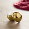 Boule baume à lèvres personnalisé Beauté et Protection UV SOFT Couleurs : doré cadeau collaborateur premium