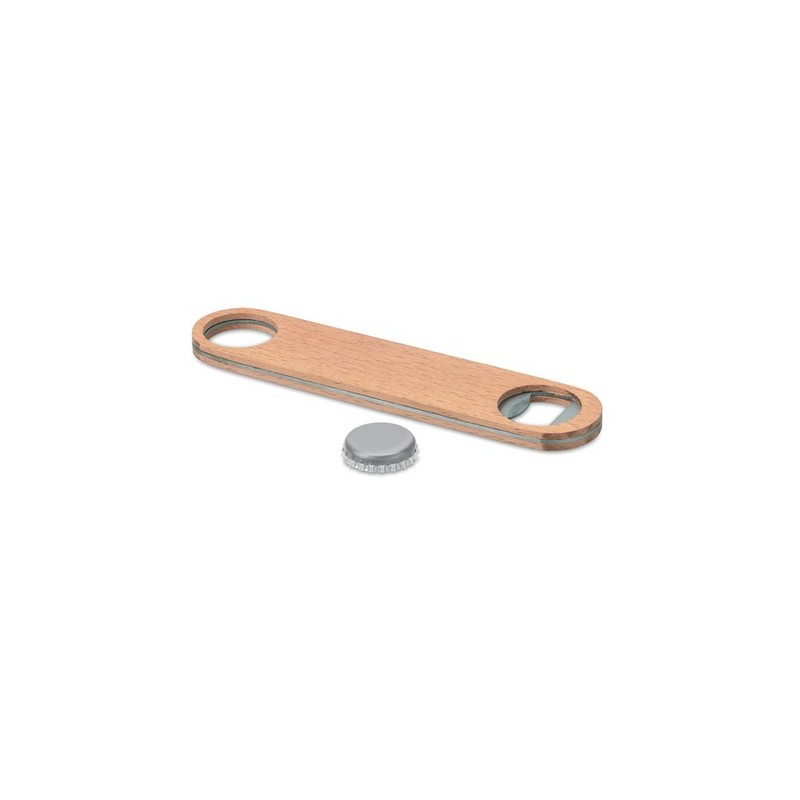 Décapsuleur en bois personnalisé  unique - CANOPY Matières : acier inoxydable Couleurs : bois