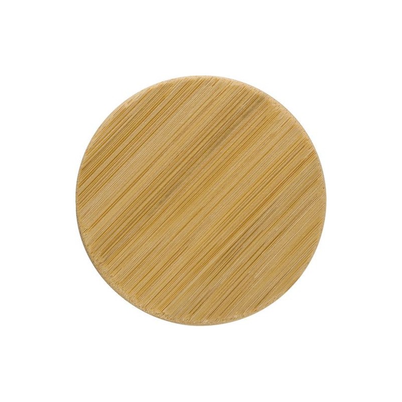 Miroir de poche  en bambou - Jeremiah Matières : bambou Couleurs : brun personnalisable avec votre logo