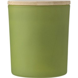 Bougie  dans un contenant en verre - Josiah Matières : bambou Couleurs : vert