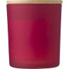 Bougie  dans un contenant en verre - Josiah Matières : bambou Couleurs : rouge personnalisable avec votre logo