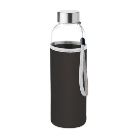Bouteille en verre  500 ml personnalisée UTAH GLASS Matières : verre Couleurs : noir