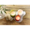 Bougie personnalisable en verre - Lucas Matières : bambou Couleurs : blanc livraison express 24h 48h