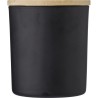 Bougie personnalisable en verre - Lucas Matières : bambou Couleurs : noir personnalisable avec votre logo