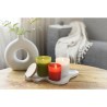 Bougie  en verre personnalisée - Matthew Matières : bambou Couleurs : rouge personnalisation sur mesure